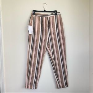 Slim crop Linen Trousers - M size from Just Fab